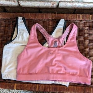 🌸 Speedo Sports Bra Mini Bundle (2 pk) Dusty Pink White